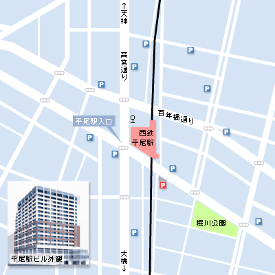 地図(中央区、南区、博多区から)
